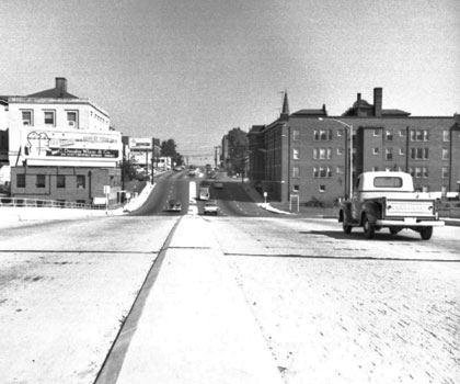 1960 view of the Church Street Bridge